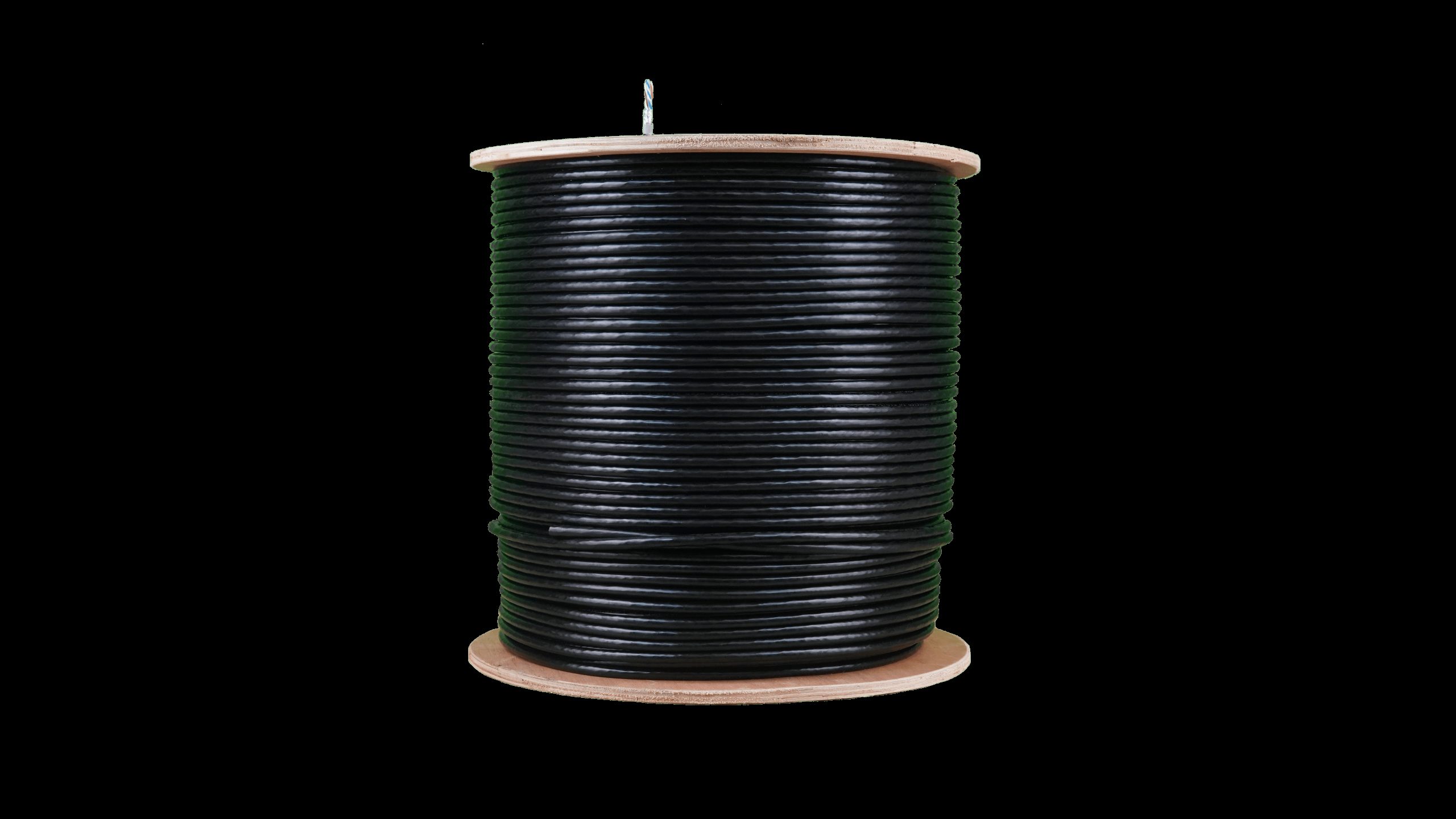 Acconet CAT5 UV Outdoor Ethernet Cable 500m Black Solid Copper SF/TP Pull Box | CAT5U-500-SC