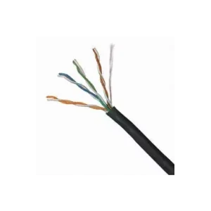 Acconet CAT5 UV Outdoor Ethernet Cable 100m Black Solid Copper SF/TP Pull Box | CAT5U-100-SC